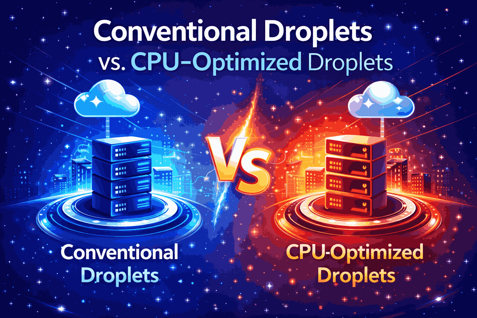 Conventional Droplets Vs. the CPU-optimized